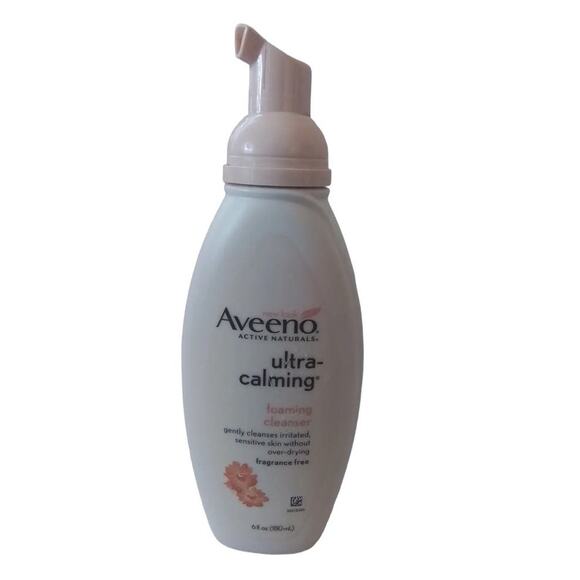 Aveeno Ultra Calming Foaming Cleanser Active Naturals 6 oz Fragrance Free New - Picture 1 of 2